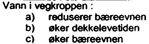 gan9-~s~elvelersk81 fofsegies dersan de er større enn a) 20 mm b) 10 mm mm 3 Salting av veg er anbefalt brukt ned til: a) - C b) -23 C, -3C 4 Gang sykkelveg og fortau langs riksveg skal vøre ferdig