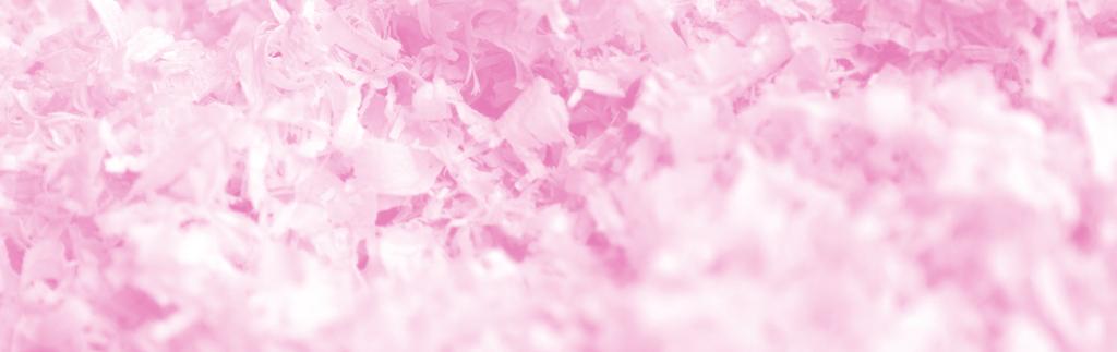 Rätt Val Rosa al Rosa bal Yesox kutterspån i rosa balar ger stöd till forskning och ökad kunskap om bröstcancer.