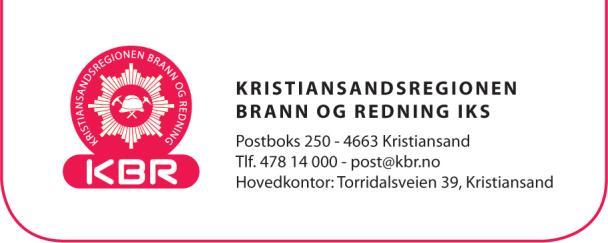 Vedlegg 1 KRISTIANSANDSREGIONEN BRANN OG REDNING IKS KRAVSPESIFIKASJON