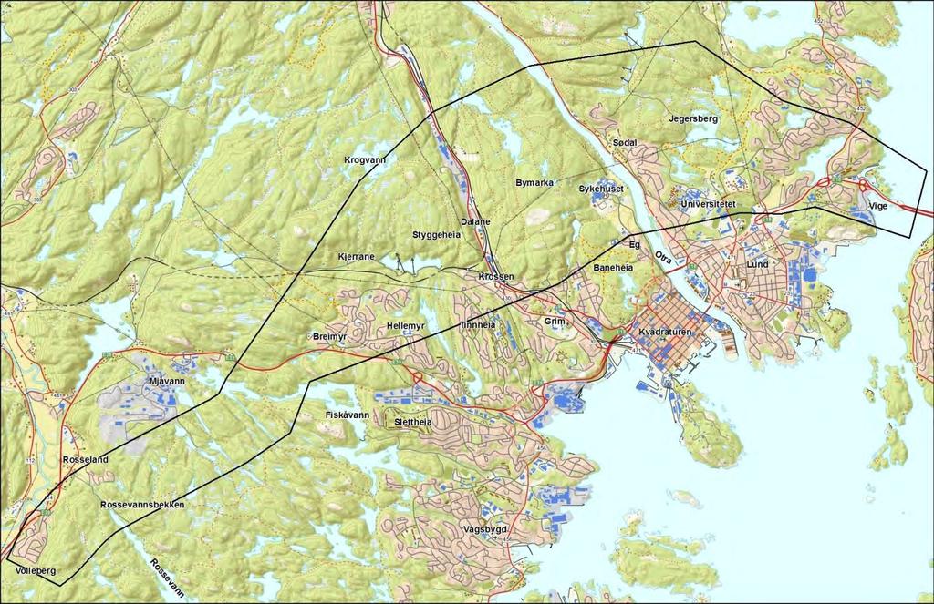 2. INNLEDNING Mål og føringer for hva som skal legges til grunn for planlegging av ny E18/E39, er omtalt i planprogrammets kapittel 1 og 2. I Planprogrammets kapittel 5.