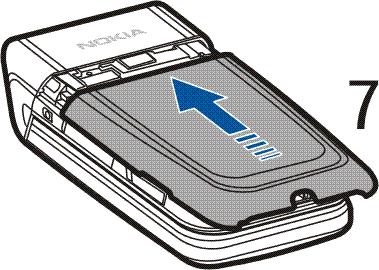 Skyv batteriet til det låses på plass. Lade batteriet Advarsel: Bruk bare batterier, batteriladere og ekstrautstyr som er godkjent av Nokia for bruk sammen med denne modellen.