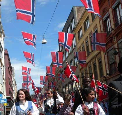 Intervensjonen består av en installasjon av 74 bannere (165 x 120 cm), der variasjoner av det eksisterende flagget er utforsket, men ingen av bannerne er det eksisterende norske flagget.