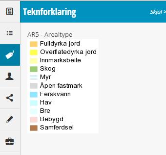 Teiknforklaring Teiknforklaringa syner symbolisering av lag, som er