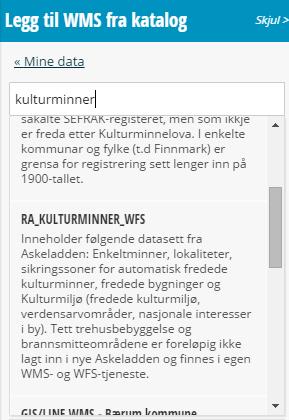 Mine data Geonorge har ein kartkatalog https://kartkatalog.