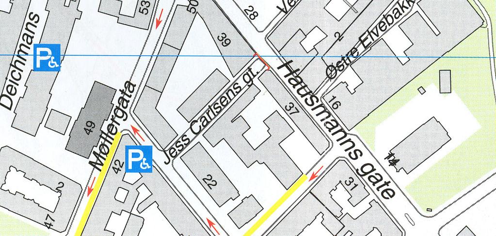 4.4 Trafikksystem Eiendommen ligger i et område der de fleste tilliggende gatene er enveisregulerte.