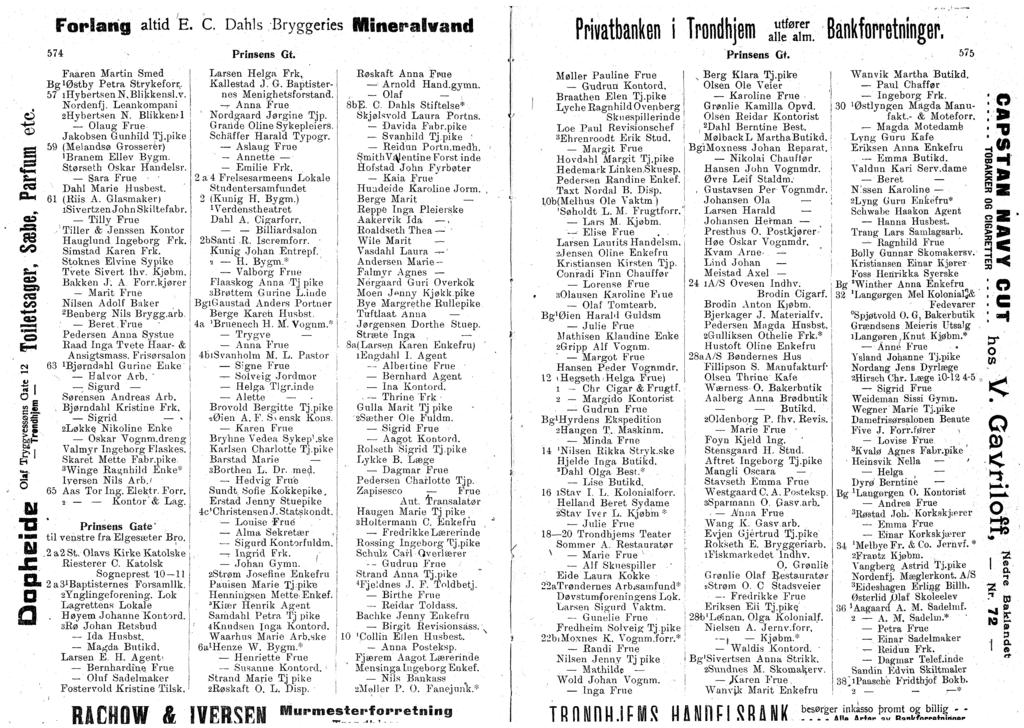 «33 Frlrig ltid E. C. Dhls Bryggenes EH ner@ nd 574 Fren Mrtin Smed BgiØstby Petr Strykefrr,. 57 ihybertsenn.blikkensl.v. Nrdenf. Lenkmpni shybertsen N. Blikkeiwl lug Frue Jkbsen Gunhild T.