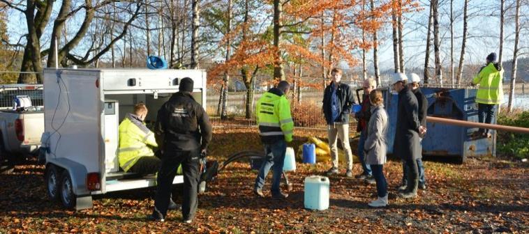 Solceller produserer el for drift av varmepumpen.