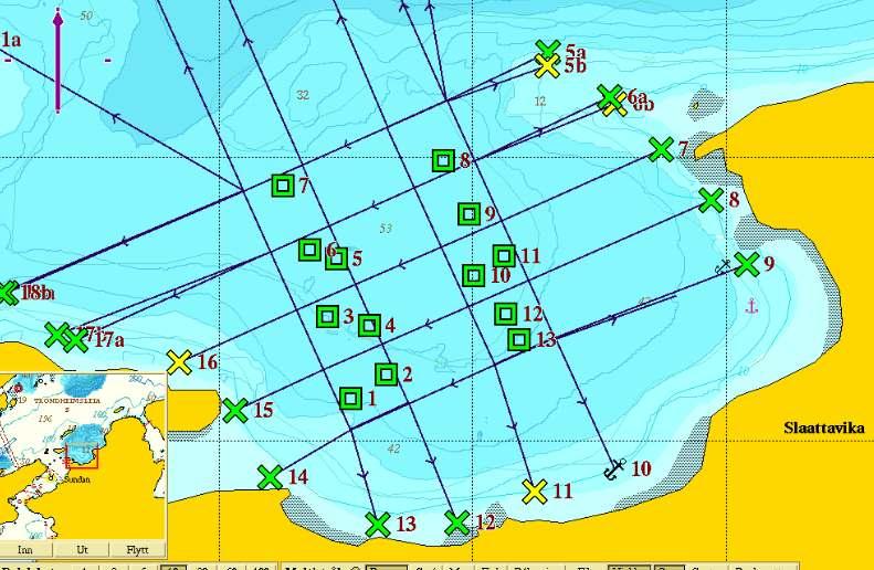 Vedlegg 1. Prøvetakningssted Kart nr 1: Topografisk kart med avmerking av anlegget og prøvestasjonene.