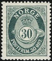 Gode skanfiltilbud 15 øre posthorn Best.nr.: 3573 15 øre brun fintagget Knudsen 1898/1908.