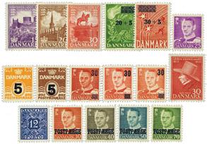 (AFA 11,-) 5,- Danmark 1955 Komplett