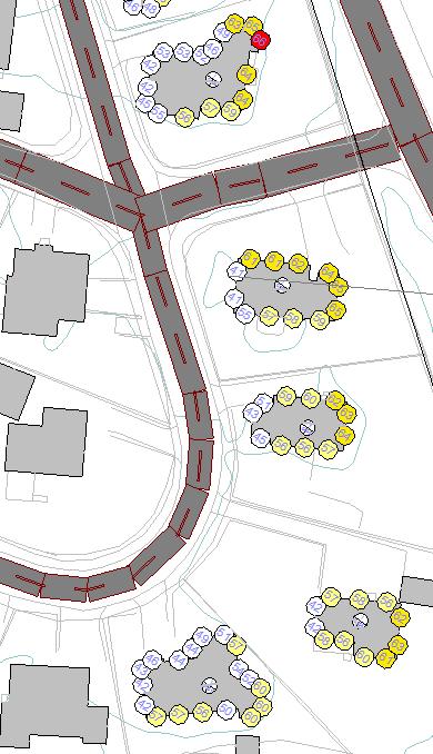 Støy- og luftvurdering Tverrveien 3, Nedre Eiker 11 Framskrevet situasjon med forretning/lager/industri, Alternativ 1.