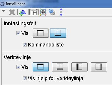 Det kan være lurt å vise verktøytipsene til høyre på verktøylinja.