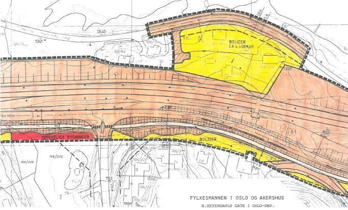 Reguleringsplan for RV 120, Skedsmo grense - Lillestrøm bru trådd i kraft 09.12.83, Plan-ID 098.