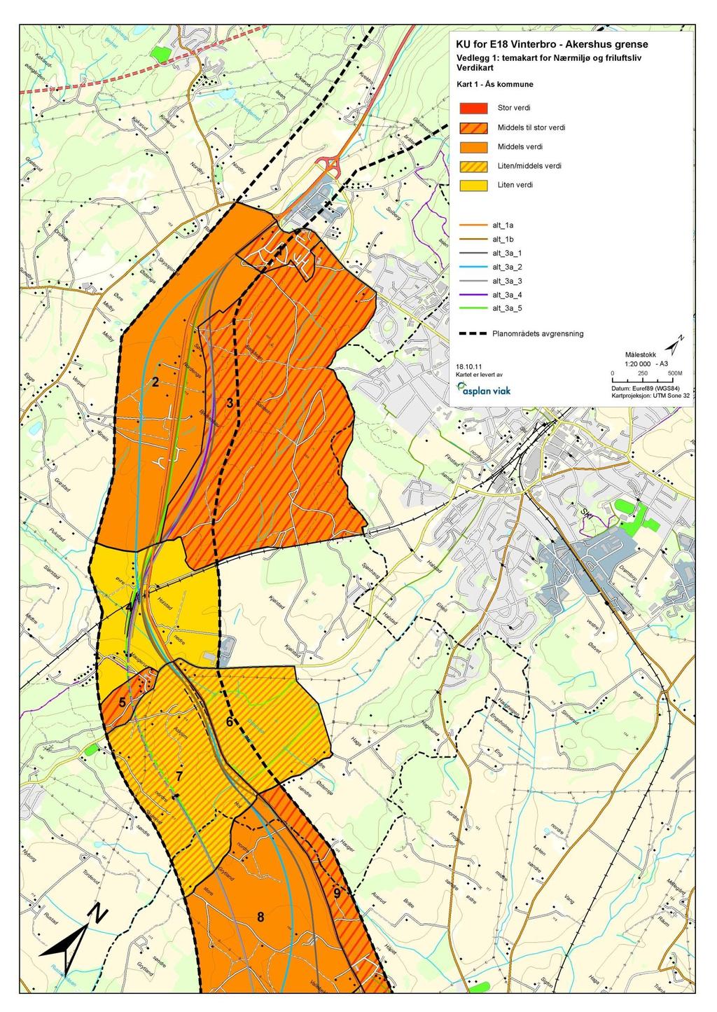 Kommunedelplan E18 Akershus grense Vinterbro.