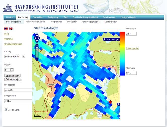 75 HI har laga ein nasjonal straumkatalog. Detaljeringa strekk ikkje til for å vurdera straumtilhøva i fjordane. Naturmangfald Det er få kartleggingar av naturmangfaldet i sjøen.