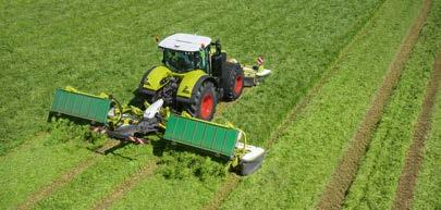 Biomasseslåmaskinen med skårlegger er spesielt utviklet for høsting av hele planter som grønn rug eller Triticale.