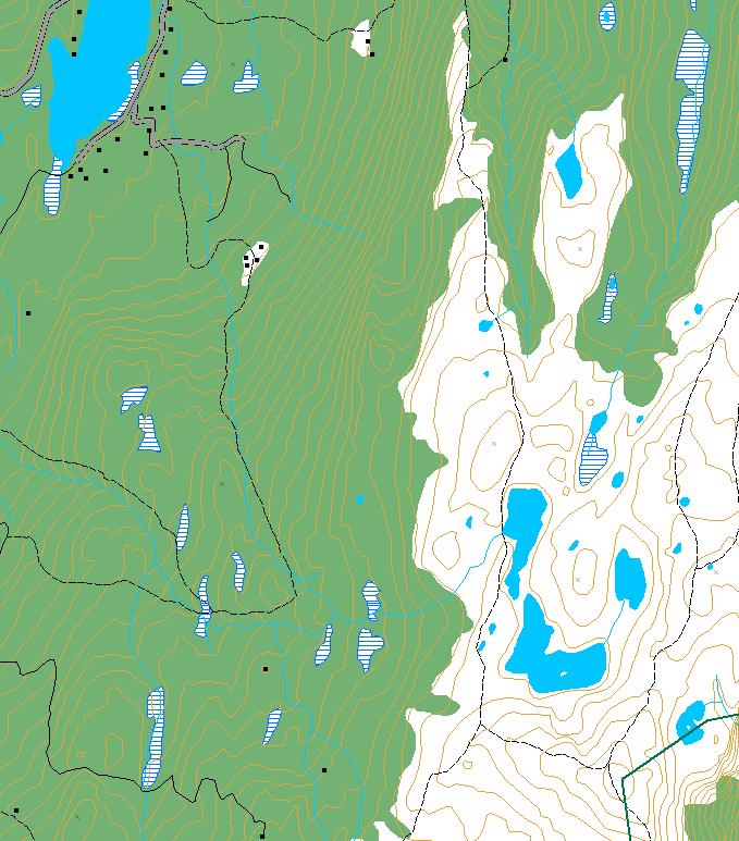 Argehovd Vest, (Tinn). Grenser for verneverdig skogområde.