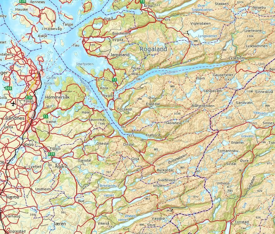 1. Forord Det foreligger vedtatt reguleringsplan for tunnel mellom Espedal og Frafjord. Denne inneholder ingen tiltak på tilstøtende vegnett i Forsand kommune eller i Gjesdal kommune.