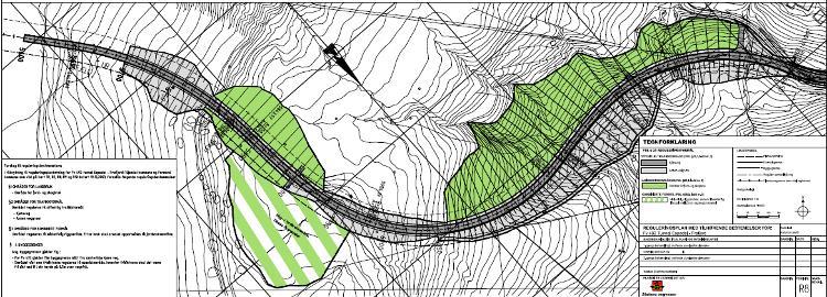 I reguleringsplanen er det ikke rekkefølgekrav eller lagt inn tiltak på eksisterende veger. I reguleringsplanen er det angitt at trafikken i tunnelen vil være på 300 kjt/døgn.