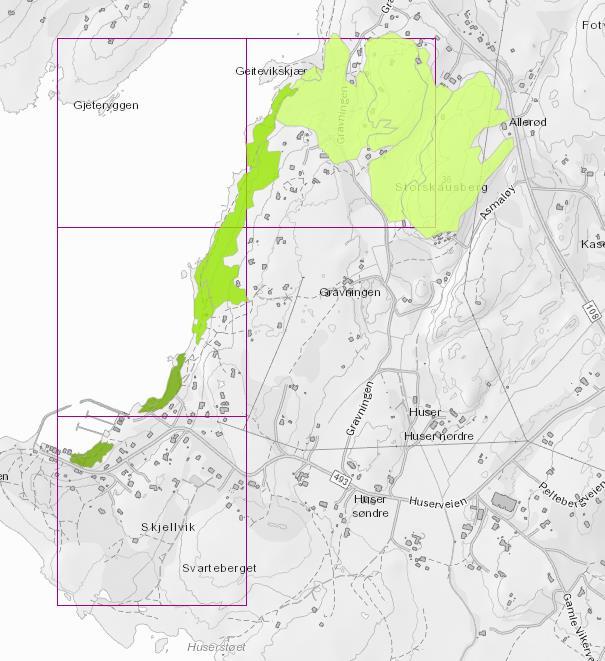 Verdifulle lokaliteter på kart Data for sektorer hvor vurderinger av naturmangfold er relevant Verdisetting i to trinn: Utvalgskriterier