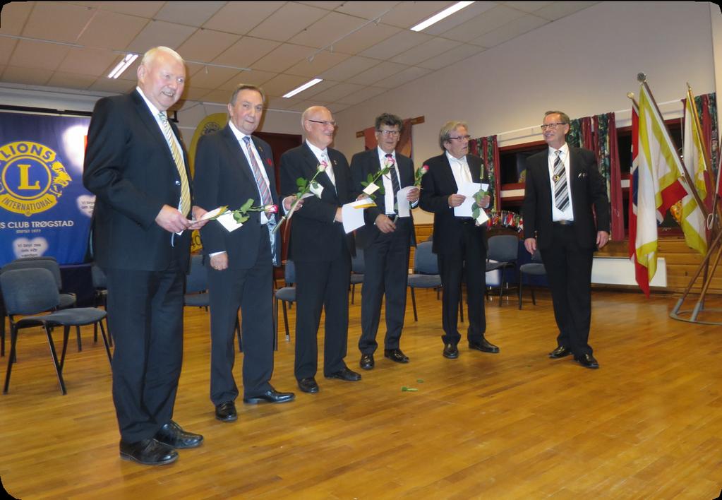 Klubben ble gratulert av distriksguvernør for 104J, Svein Johnny S. Lie.