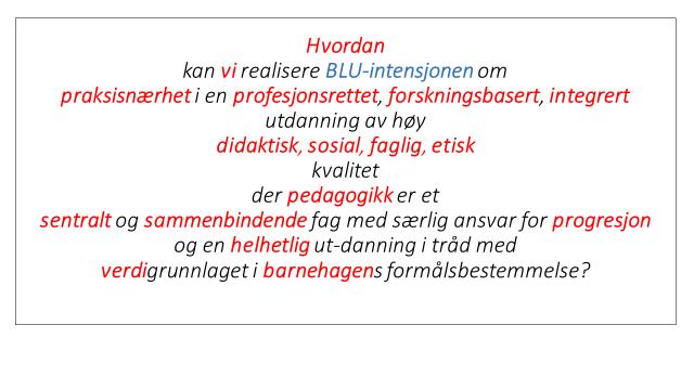 2 Innhold Forord 1. Innledning 2. Utdanningens struktur og innhold 3. Læringsutbytte 4. Rammer for praksis 5. Praksisorganisasjonens møtearenaer 6.