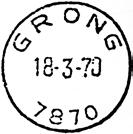 2013 NFF stempelkatalog - side Grong-09 Registrert brukt fra 5-8-60 AA til 5-12-69 AA Stempel