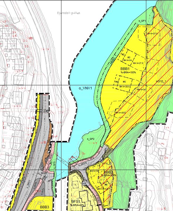 Fig. 2 Utsnitt av planforslaget Fig.