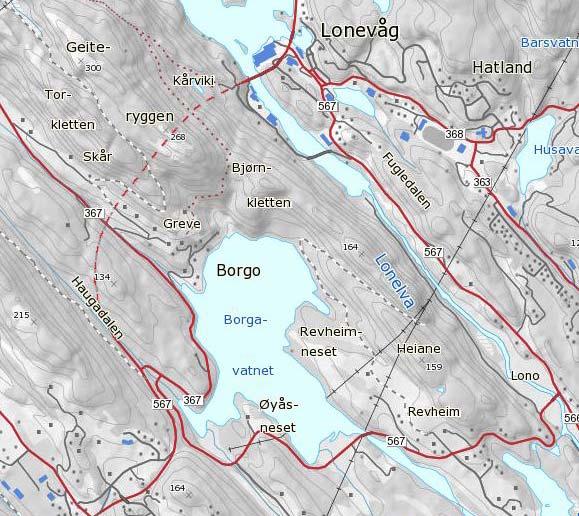 2.6 BYGDE STRUKTURAR Bygde strukturar vert vekta med stor betydning for landskapskarakteren i landskapstypen Borge ligg i eit overordnet landskap med nokre tettstader og infrastruktur kring.