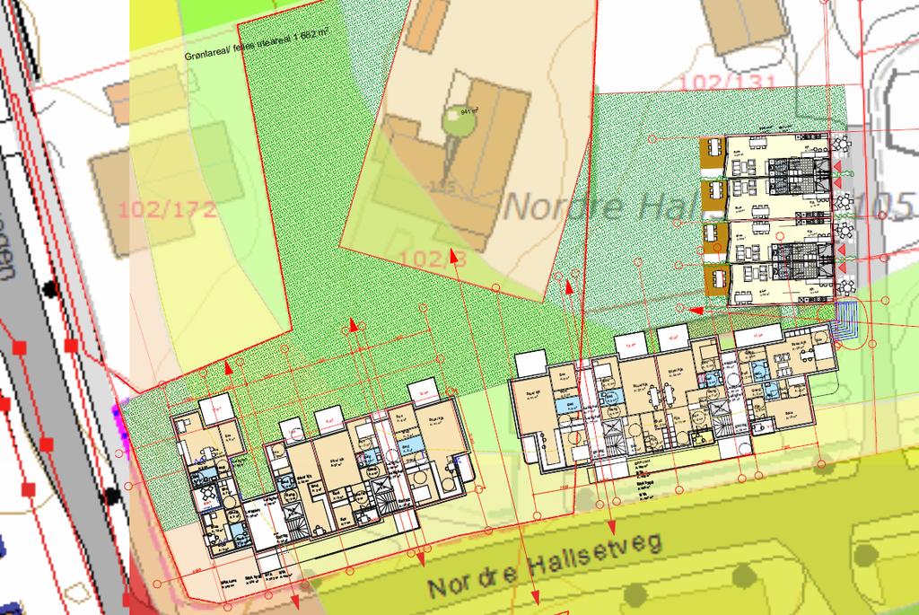 1 Bakgrunn Brekke & Strand Akustikk AS har på oppdrag fra Godhavn Utbygging AS utredet støy ved Nordre Hallsetveg 99, 103 og 105 for regulering.