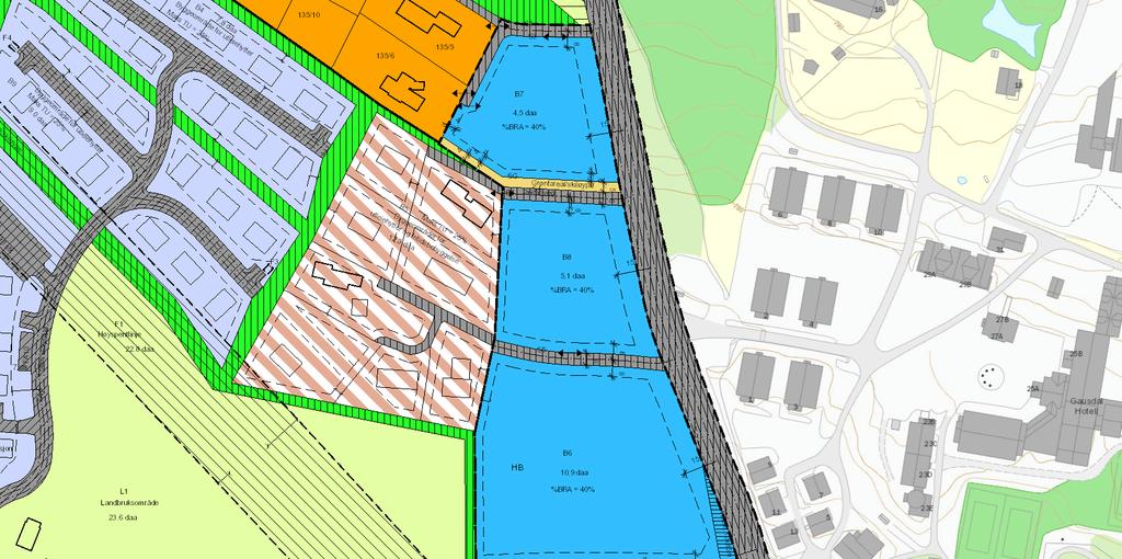 Reguleringsplan Tomtene ligger i reguleringsplan for Bokstad seter m.m., vedtatt 25.03.2003.