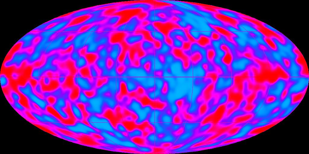 bevart, men med bølgelengder som alle er multiplisert med en faktor 1100 (som er så mye