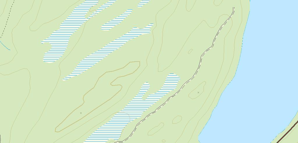 rlund Langmyrlia Bjørnmyra 381 68 bukta Tjøradalsbergan 410 7267000mN Unkerneset 395 Unkervass-