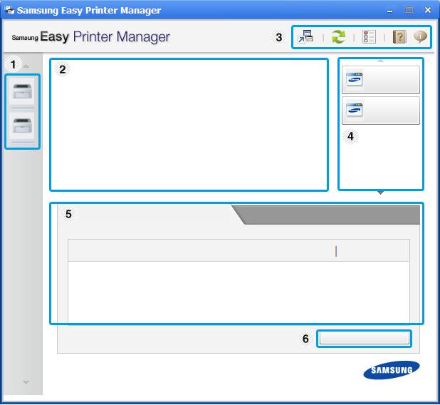 Bruk av Samsung Easy Printer Manager Det kan hende at denne funksjonen ikke er tilgjengelig, avhengig av modell og tilbehør (se "Programvare" på side 8).