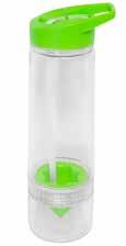 Vannflaske flat trykk kode 40 Vannflaske i smart flat design, tar liten plass i vesken, sekken osv, BPA-fritt materiale.