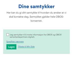 Kvittering og info om å endre