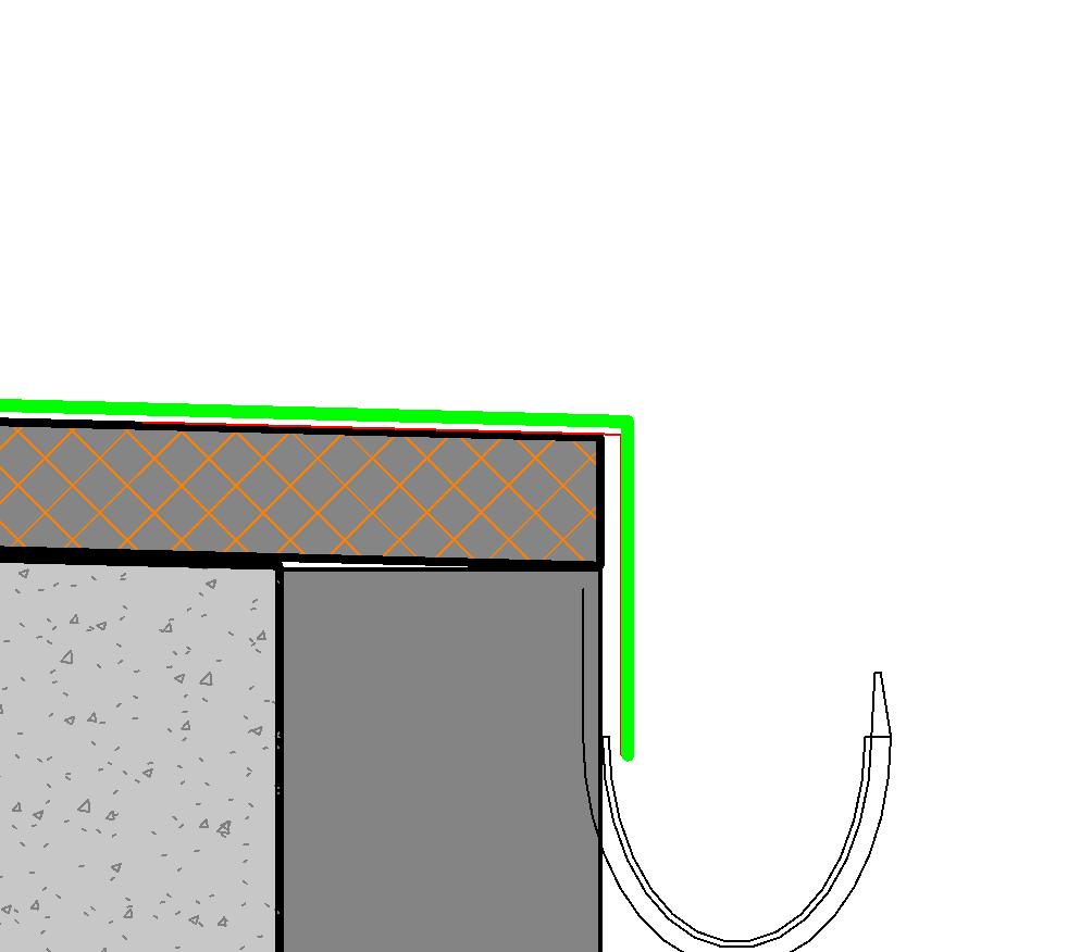 SNITT A 1 : 50 Dato: Konstr: Tegn: Mål: Kontrollert: Plan 02 106700 Plan 01 104700 Fundament 104100 Rev. Rev. gjelder Dato Sign.