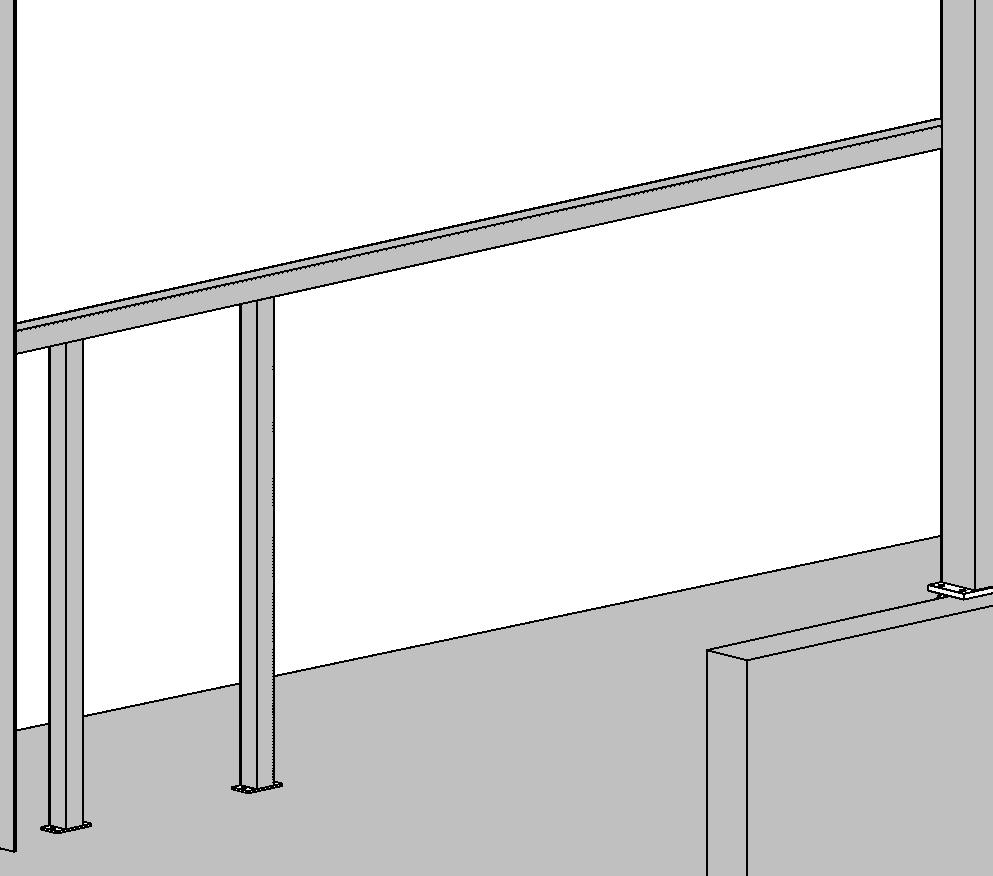 lengde 5830mm B SNITT A-A Stål HUP 300x200x6 Vinkel