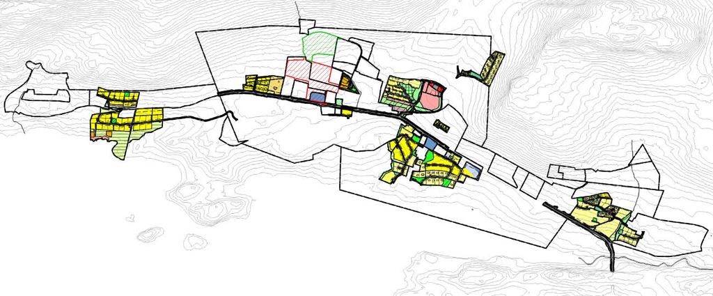 Nordplan side 37 DEL 1 Historikk - Stadanalyse Skodje sentrum 8 Trafikkstruktur Køyrevegar Vegnettet i Skodjebygda er dominert av fylkesveg 661 (Skodjevegen), som både er gjennomfartsveg og