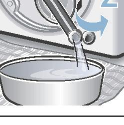 Dersom du berører det varme vaskevannet, kan du bli utsatt for skålding. La vaskevannet avkjøles. 1.