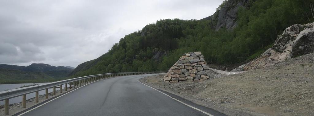 2 Fv 359 Espelidveien, tidligere grusveg som ble asfalter i 2016, foto: Lasse Moen Sørensen, VAF Prosjekt 9: Skredsikring Det er store behov for skredsikringstiltak langs fylkesvegnettet i Vest-Agder.