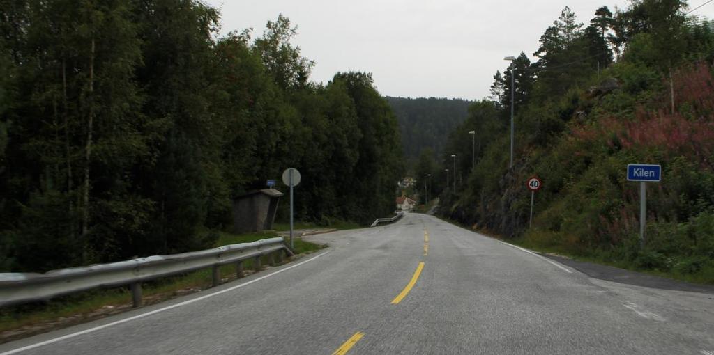 8 Fv 461 nordover mot Kilen, foto: Lasse Moen Sørensen, VAF Fylkeskommunen har vedtatt å bygge gang- og sykkelveg mellom Vatneli og Kilen, tilpasset en 2-felts bilveg.