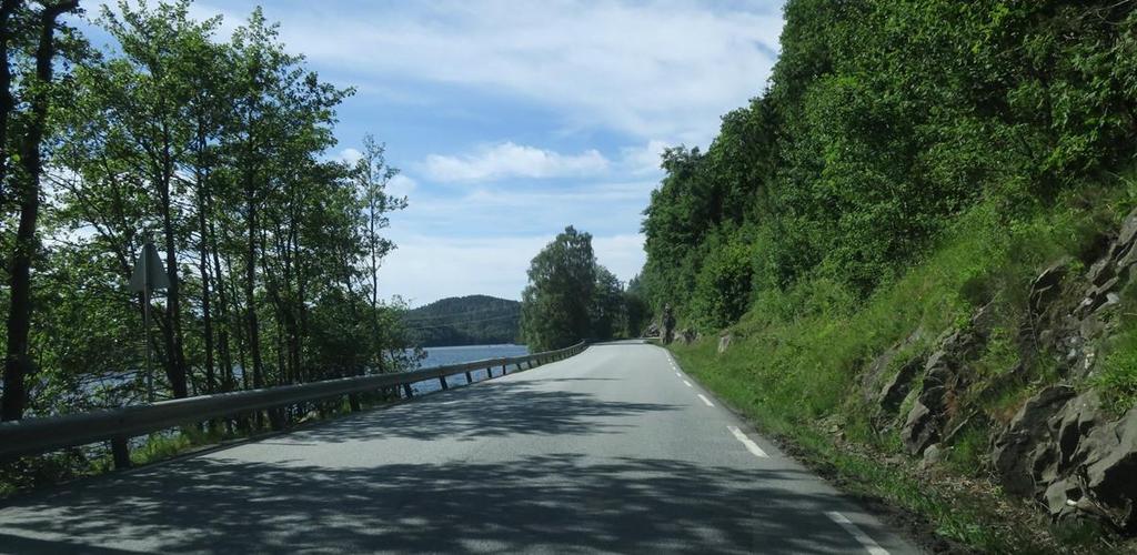 Prosjekt 18: Fv 460 Rødberg Snik, GS-veg Det skal etableres 900 meter gang- og sykkelveg langs Fv 460.