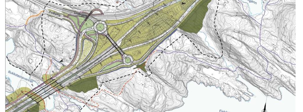 Prosjekt 31: Adkomst til Mjåvann industriområde fra ny E39 Nye Veier AS skal anlegge anleggsveg for ny E39 i traseen. Denne tenkes videreført som permanent adkomst til industriområdet.