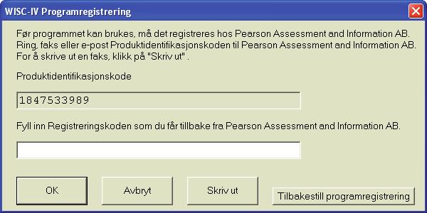 2. Ring, faks eller e-post Produktidentifikasjonskoden som vises på skjermen.