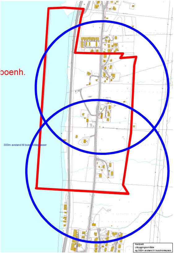 Eventuell mer optimal holdeplassplassering og utforming vurderes i reguleringsplanen.