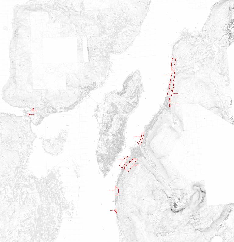 Oversikt over vurderte utbyggingsområder Følgende spørsmål prøves løst: o Hva er trafikksituasjonen i dag, hva blir den med eller uten utbygging? o Hvordan kan transportsystemet tåle nye utbyggingen?