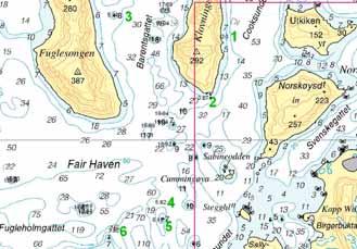 04/08 827 Kart (Charts): 510, 521 908. * Svalbard. Vasahalvøya. Nordvest-øyane. Grunner. (Depths).