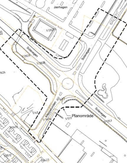 Planområdet Figur 3-1 Oversiktskart (Gulesider.no) 3.1.1 Avgrensing og størrelse på planområdet Planområdet har en størrelse på ca. 6 200 m 2.