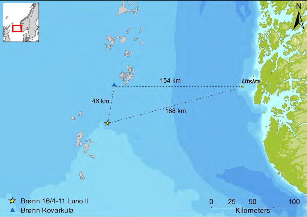 1 INNLEDNING 1.1 Aktvitetsbeskrivelse Lundin Norway AS (heretter Lundin) planlegger boring av avgrensningsbrønn 16/4-11 i PL359 i Nordsjøen. Brønnen ligger ca.
